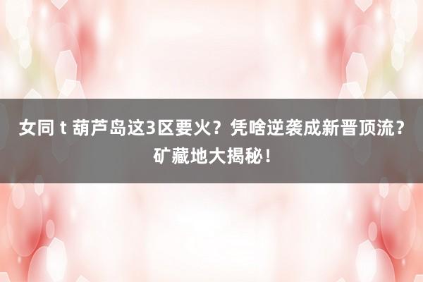 女同 t 葫芦岛这3区要火？凭啥逆袭成新晋顶流？矿藏地大揭秘！
