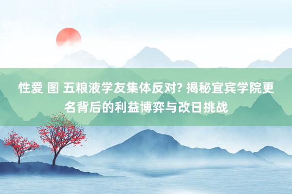 性爱 图 五粮液学友集体反对? 揭秘宜宾学院更名背后的利益博弈与改日挑战