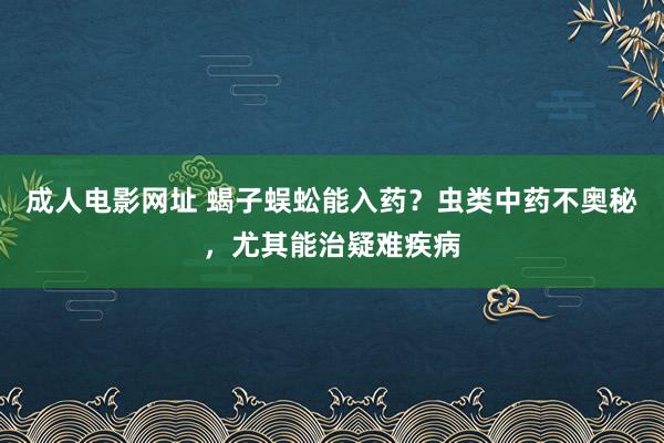 成人电影网址 蝎子蜈蚣能入药？虫类中药不奥秘，尤其能治疑难疾病